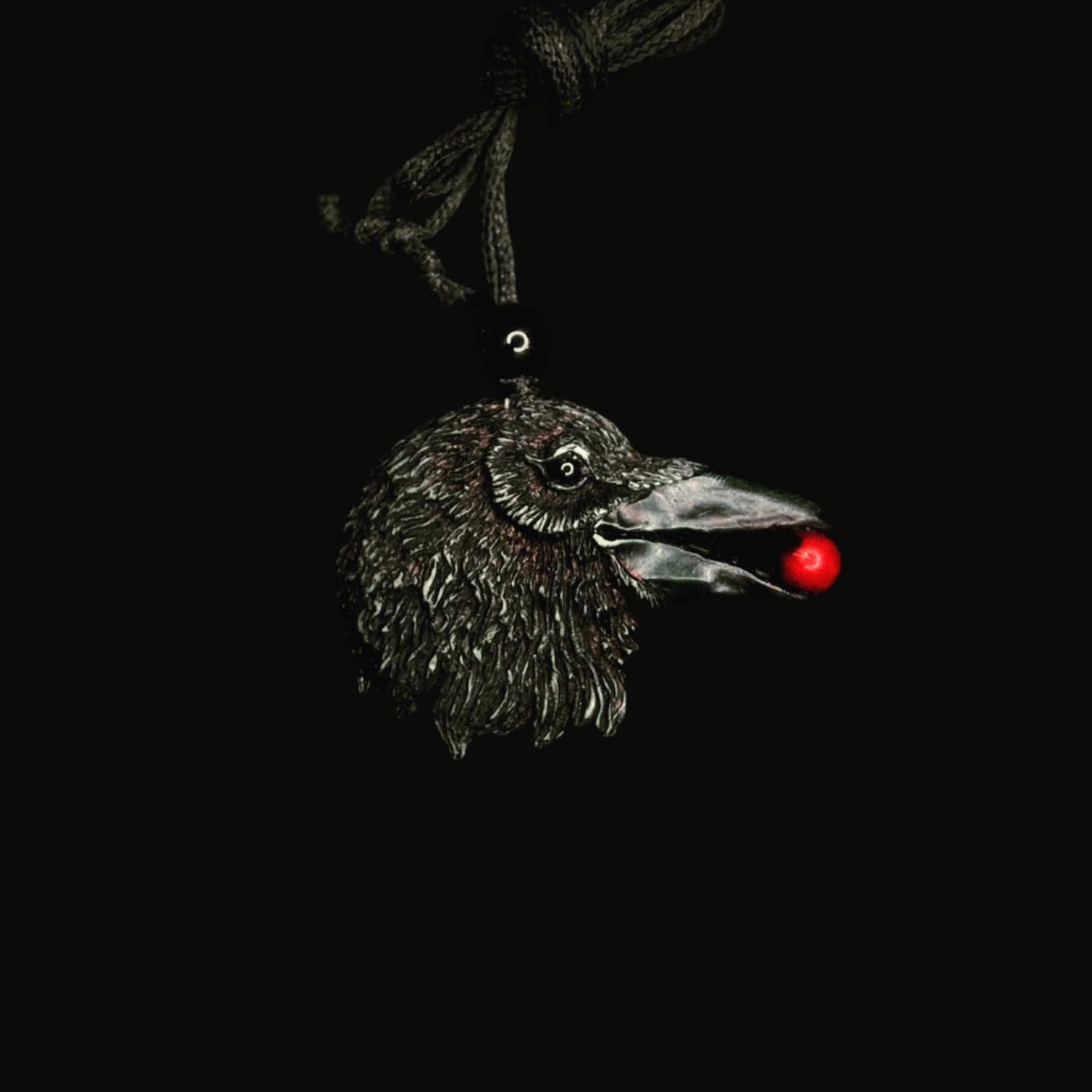 Crow Pendant Necklace – Messenger of the Beyond