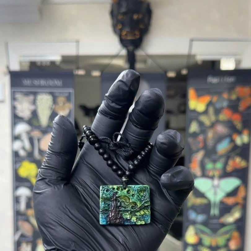 Van Gogh Starry Night Pendant Necklace