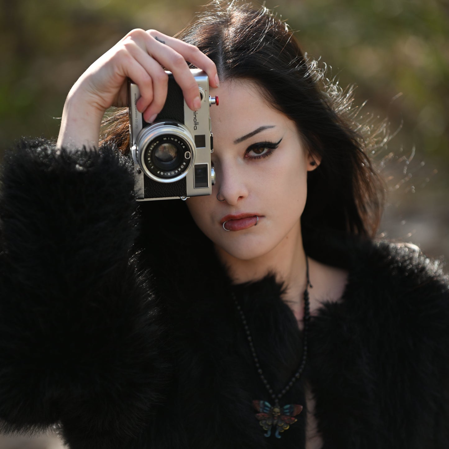 Death's-Head skull Big Hawkmoth Pendant Necklace