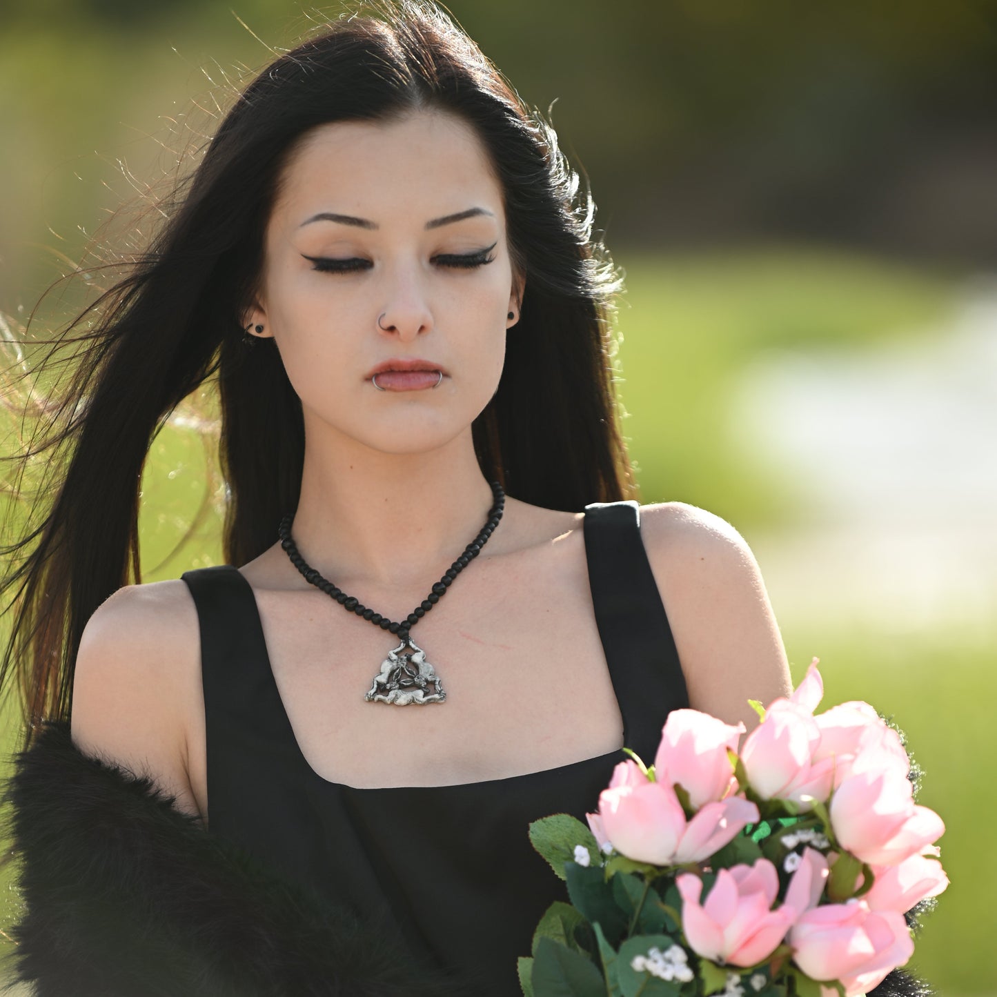 Three Rabbits Pendant Necklace – Past, Present, Future