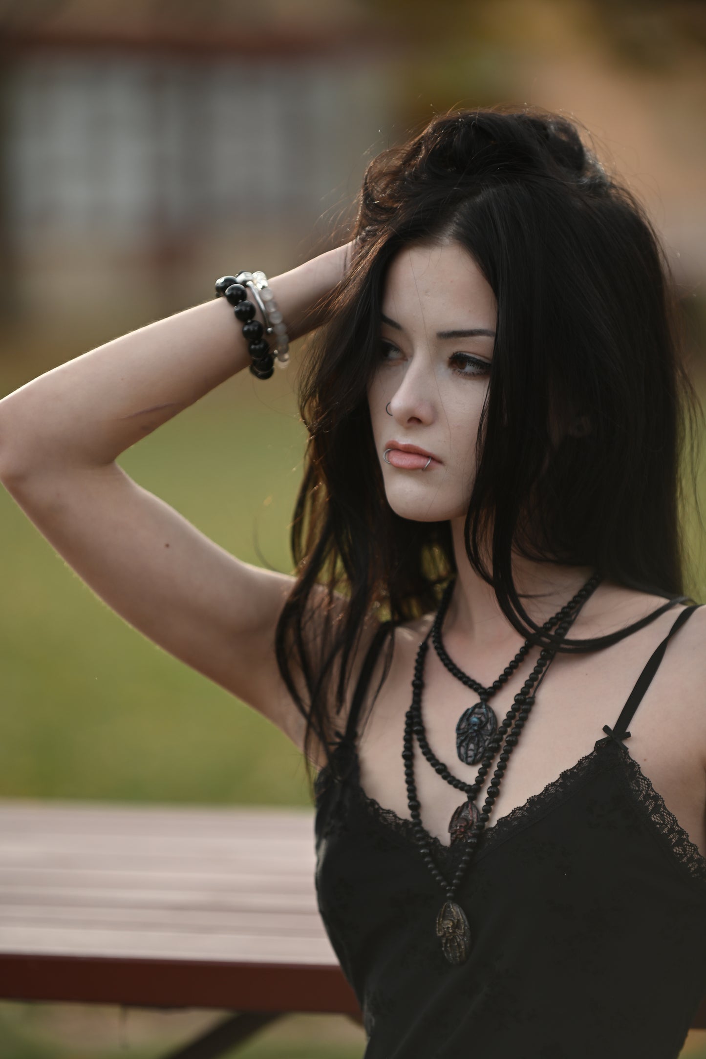 Spider Skull Pendant Necklace – Gothic Elegance