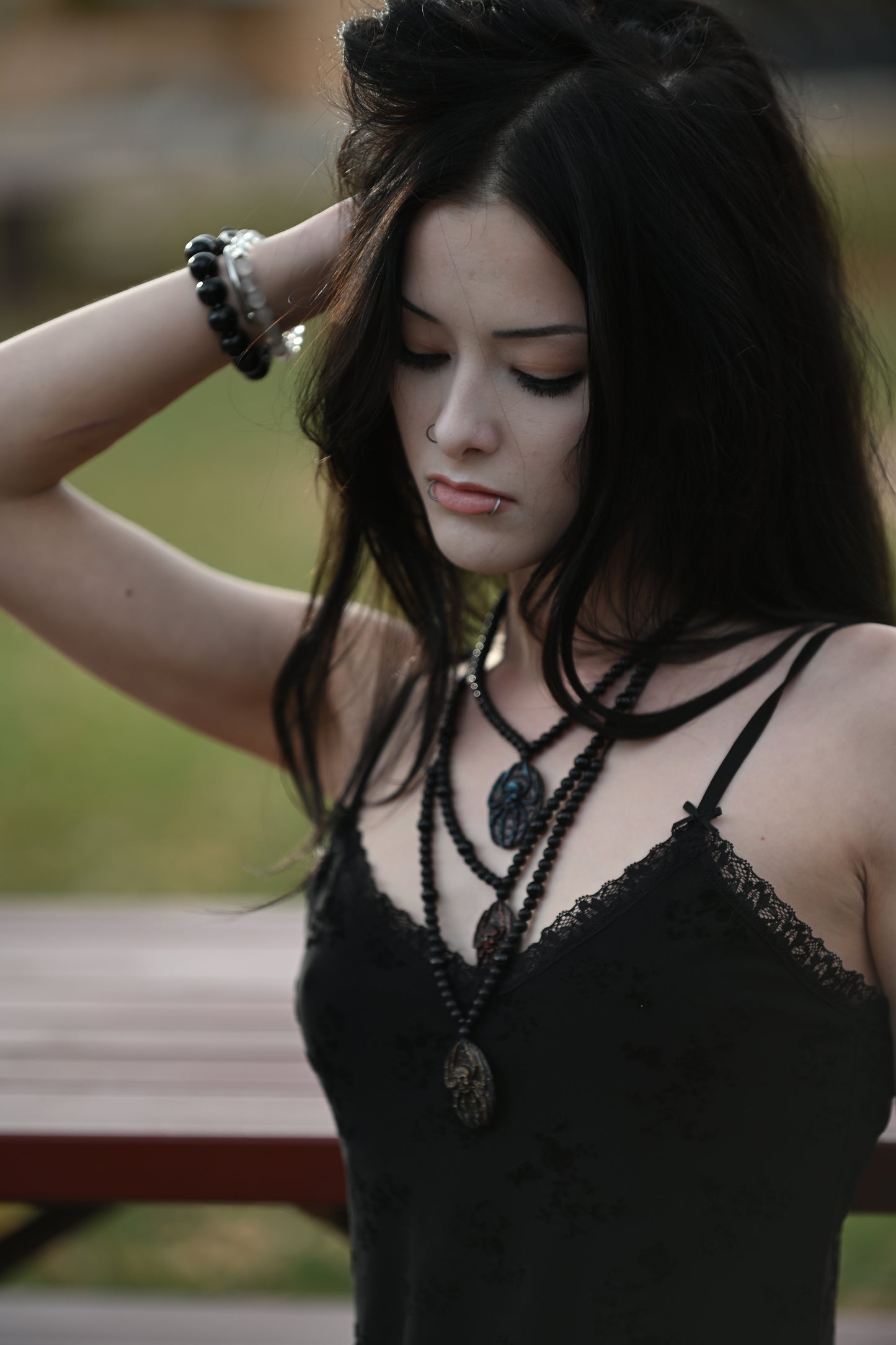 Spider Skull Pendant Necklace – Gothic Elegance