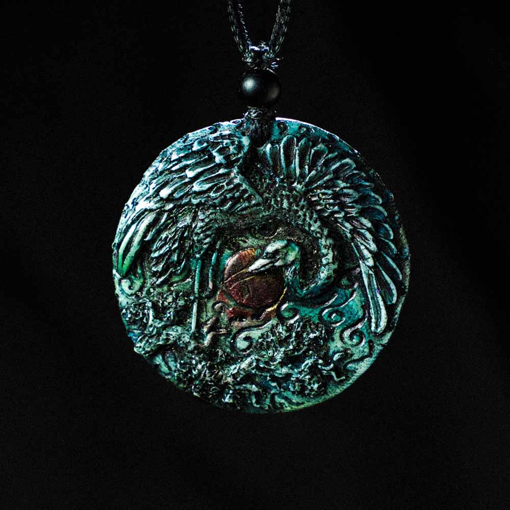 Great Egret Pendant Necklace – Grace, Patience & Spiritual Awakening