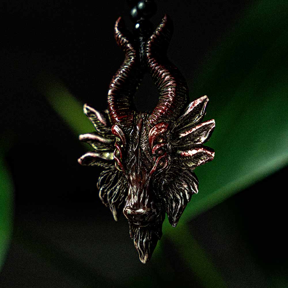 Black Dragon Pendant Necklace – Power