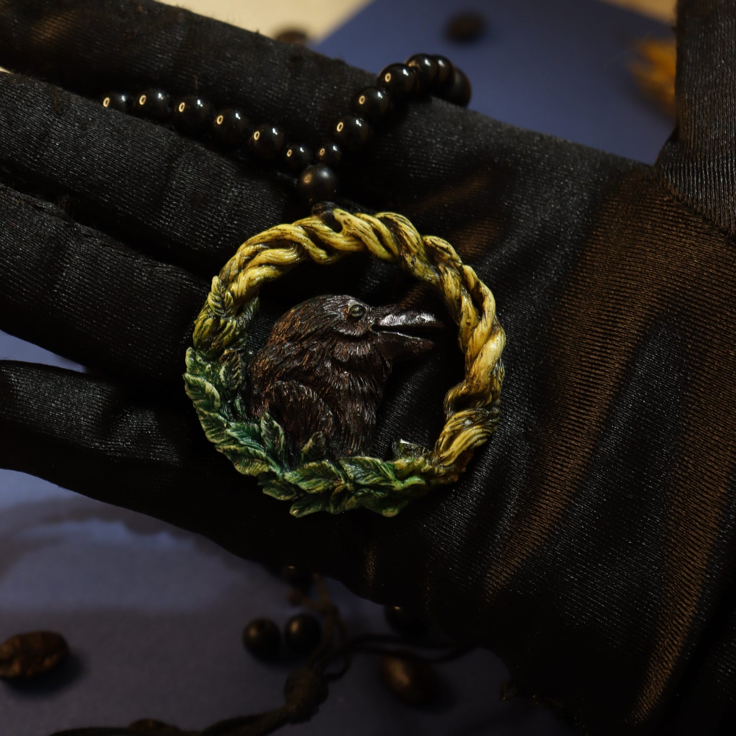 Raven Pendant Necklace: Messenger of Mystery