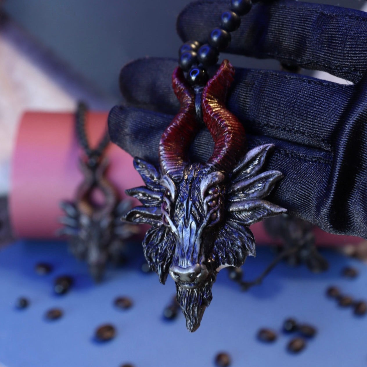 Black Dragon Pendant Necklace – Power