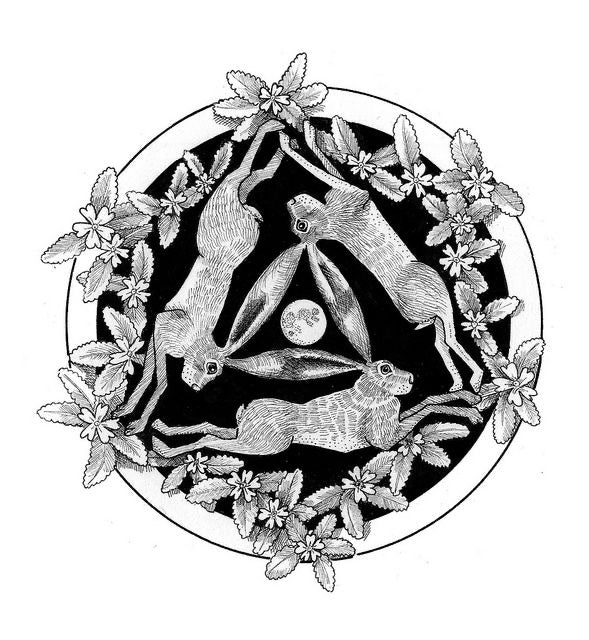 Three Rabbits Pendant Necklace – Past, Present, Future