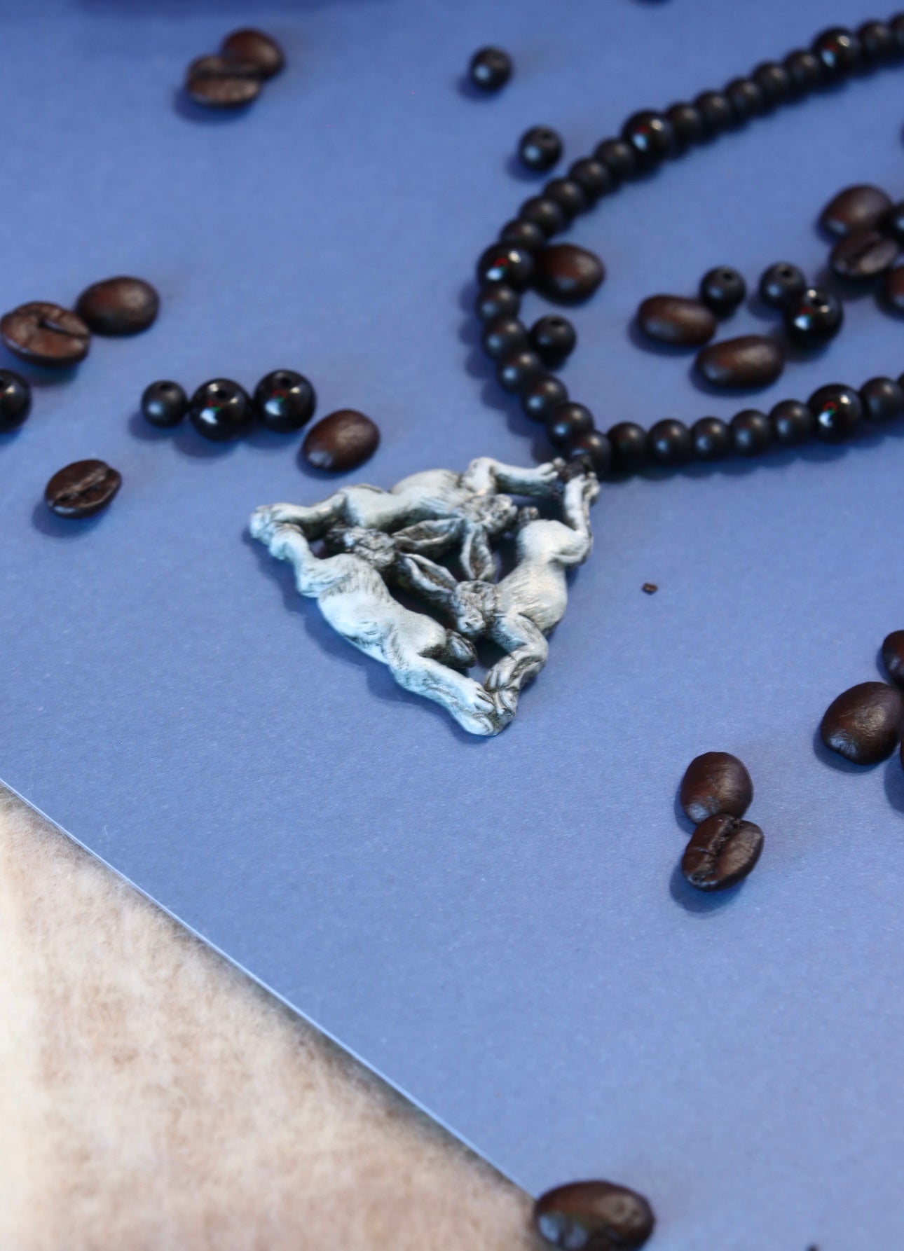 Three Rabbits Pendant Necklace – Past, Present, Future
