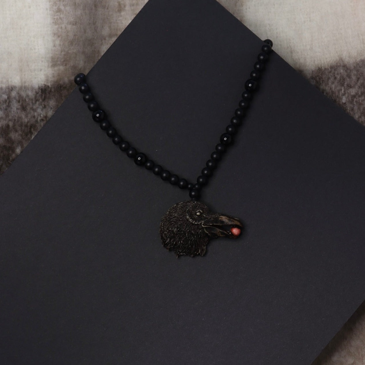 Crow Pendant Necklace – Messenger of the Beyond