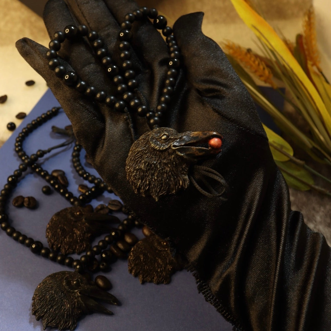 Crow Pendant Necklace – Messenger of the Beyond