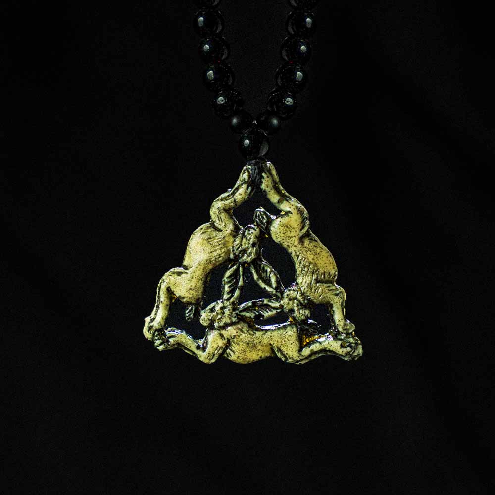 Three Rabbits Pendant Necklace – Past, Present, Future