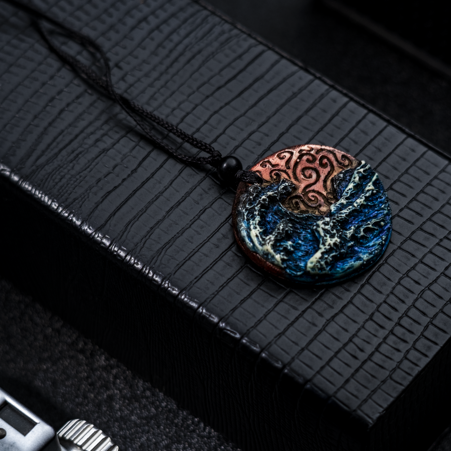 Ocean Wave Pendant Necklace
