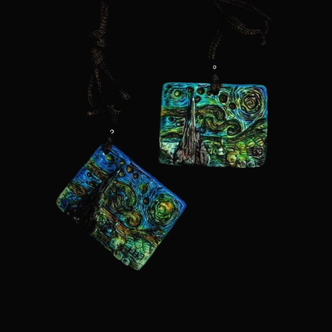 Van Gogh Starry Night Pendant Necklace
