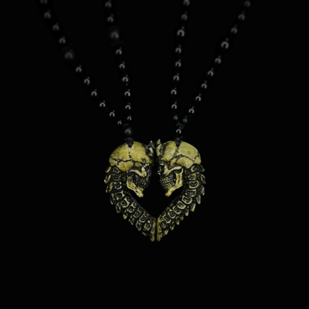 Couple Skeleton Pendant set: Eternal bond