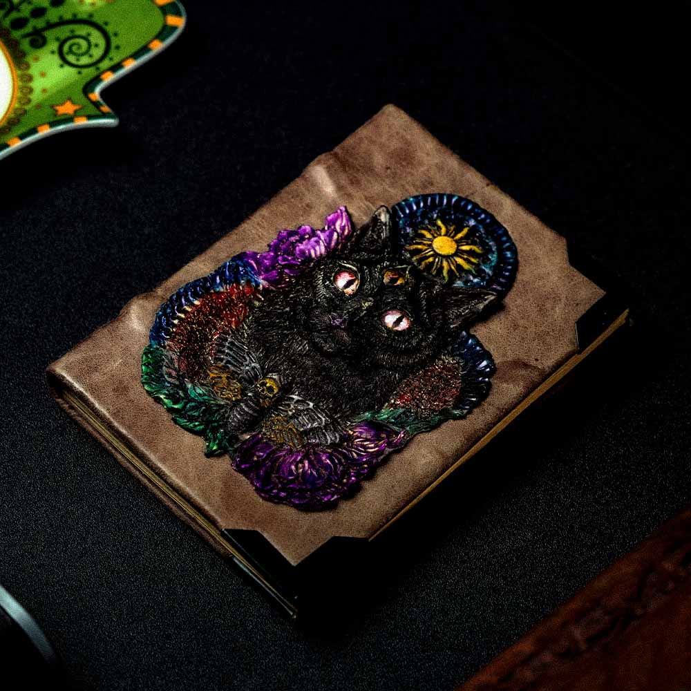 Black Magical Cat A6 Notebook