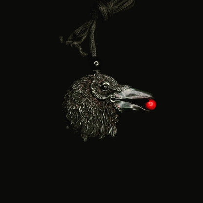 Crow Pendant Necklace – Messenger of the Beyond