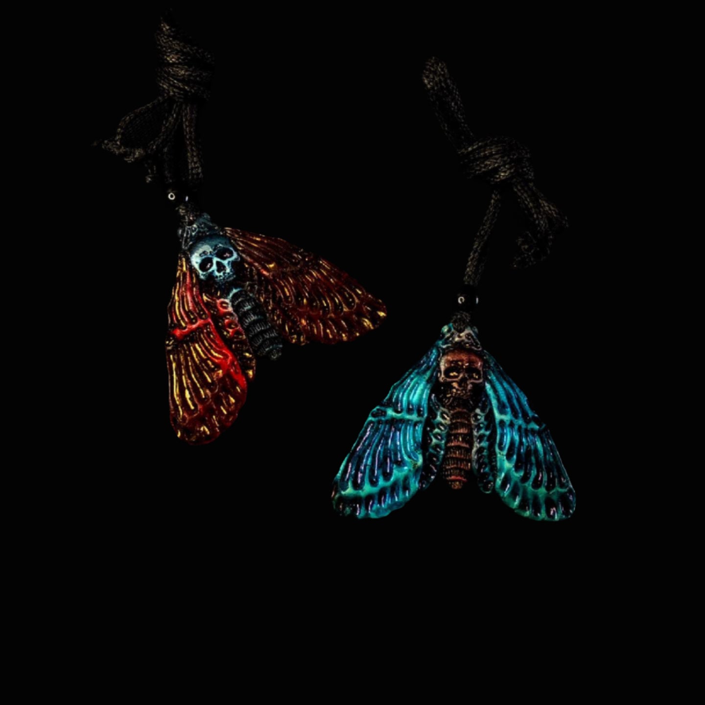 Death's-Head skull Big Hawkmoth Pendant Necklace