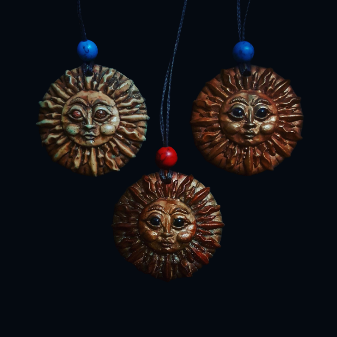 Moon and Sun Pendant Necklace