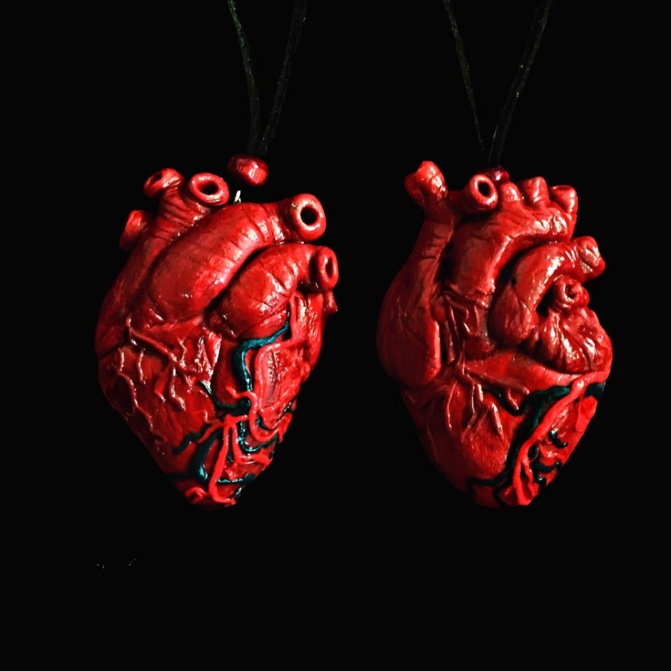 Human Heart Pendant Necklace