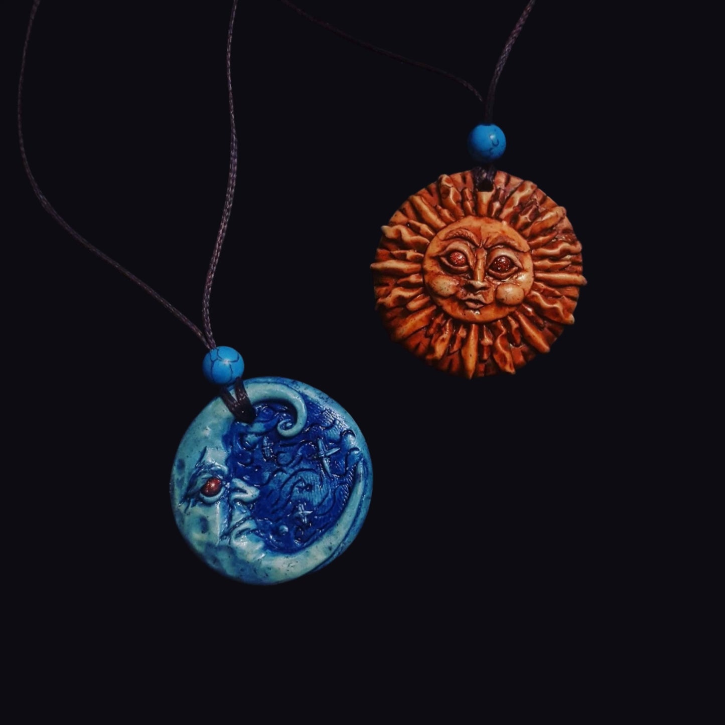 Moon and Sun Pendant Necklace