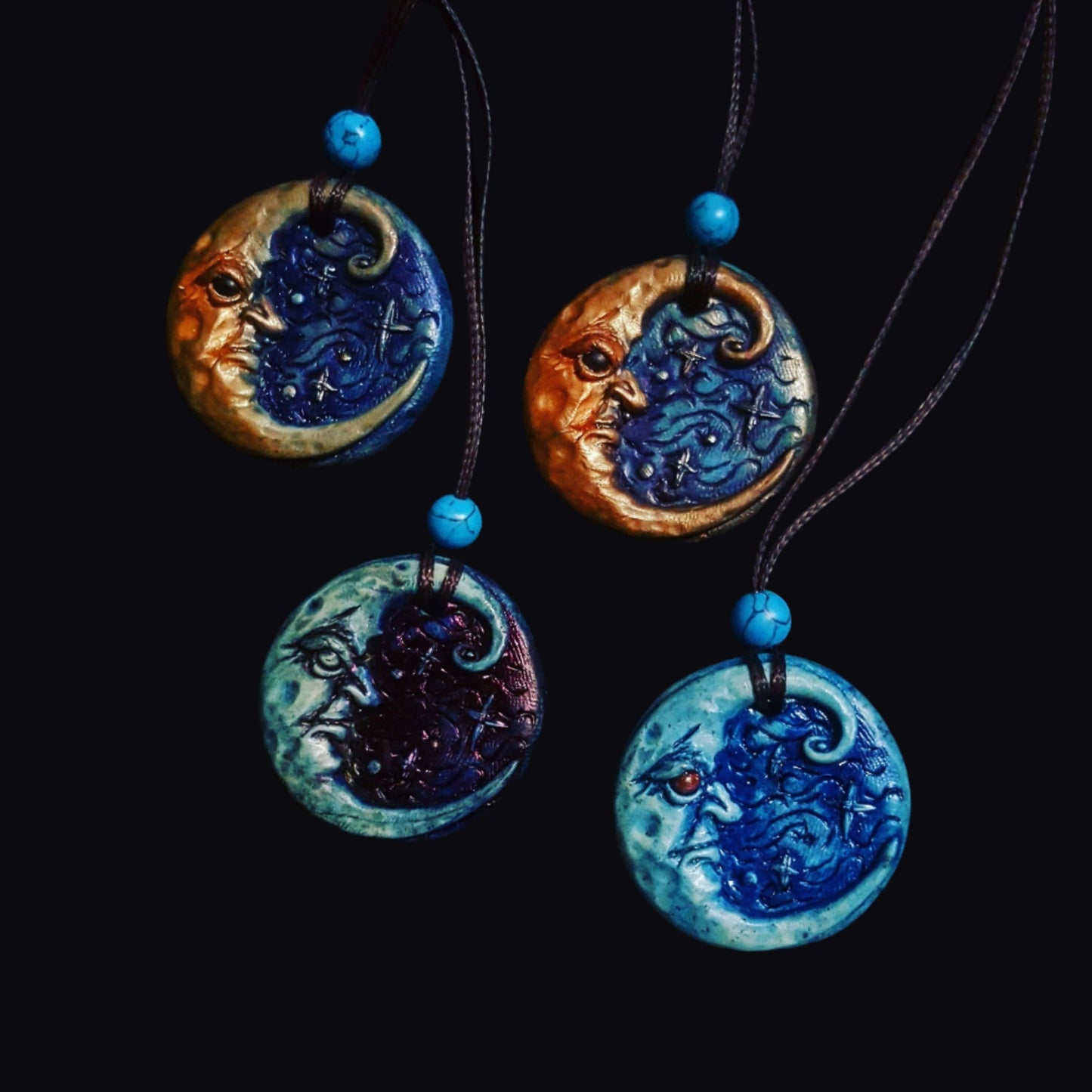 Moon and Sun Pendant Necklace