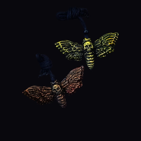 Death's-Head skull small Hawkmoth Pendant Necklace
