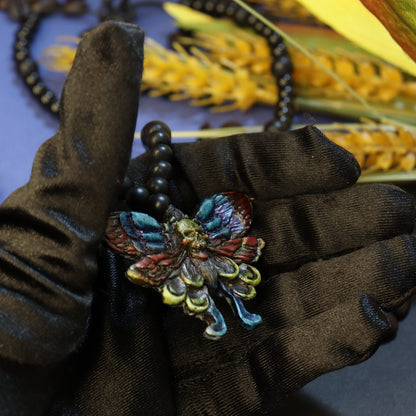 Death's-Head skull Big Hawkmoth Pendant Necklace