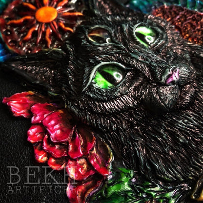 A6 Black Magical Cat Notebook