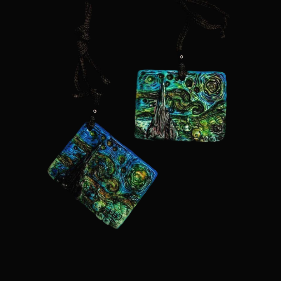 Van Gogh Starry Night Pendant: Inspired by the Iconic Masterpiece