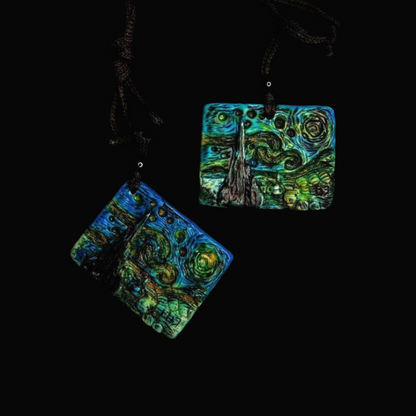 Van Gogh Starry Night Pendant Necklace