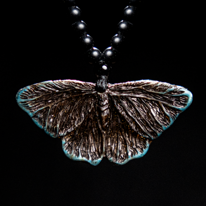 Brass Butterfly Pendant Necklace