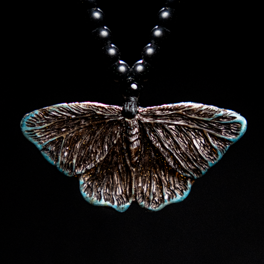 Brass Butterfly Pendant Necklace