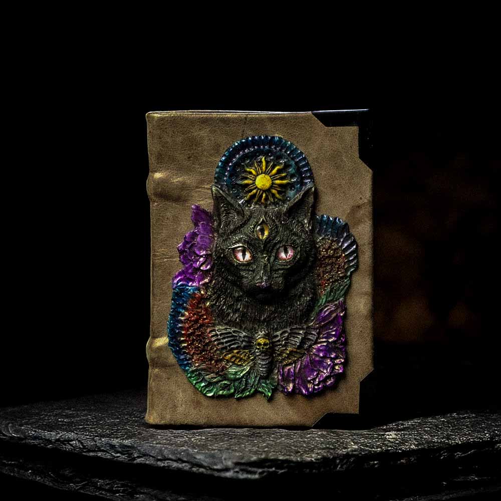 Black Magical Cat A6 Notebook