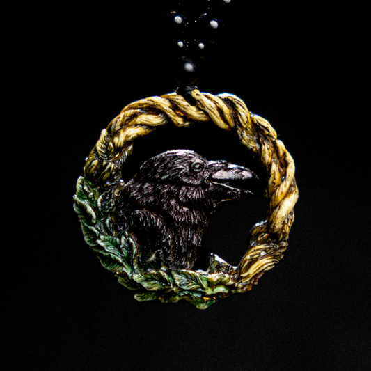 Raven Pendant Necklace: Messenger of Mystery